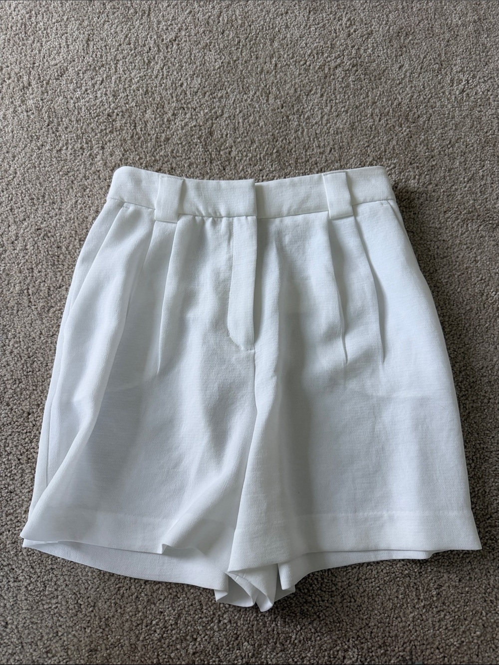 Express Editor White Shorts